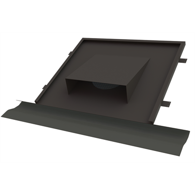 Econox - Vlakke horizontale dakdoorvoer &Oslash; 200 mm hellend dak