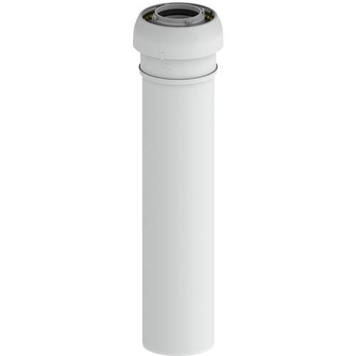 Burgerhout  - Rookgasafvoer - EasySafe rookgaspijp 60/100mm concentrisch l=500mm PP wit