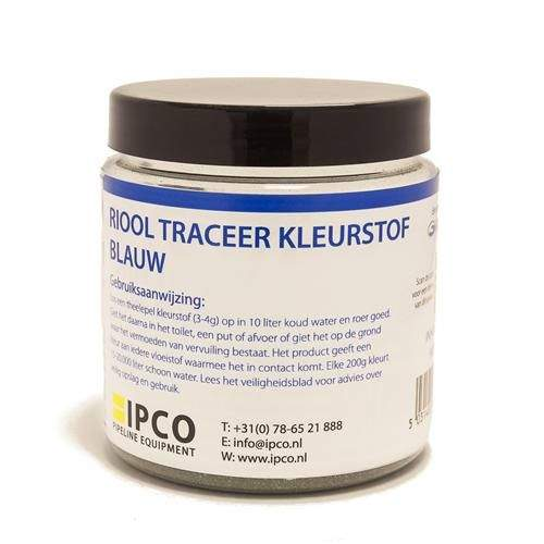 IPCO - Sanitair - riool traceervloeistof 200 gram blauw