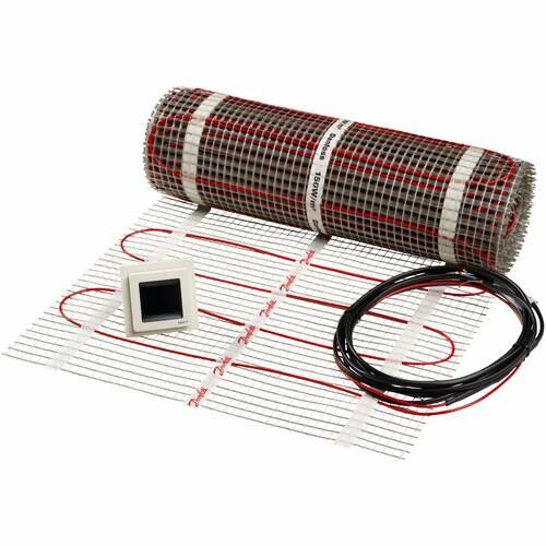Vloerverwarmings set - Danfoss -  ECmat 150T elektrische vloerverwarmingsset 0,5x2 m (1m&sup2;) 150 W incl. witte Touch therm