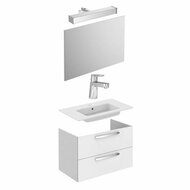 Ideal Standard - Sanitair - Tiempo wastafelmeubel 80 cm wit met wastafelmengkraan, spiegel en verlichting, softclose sluiting